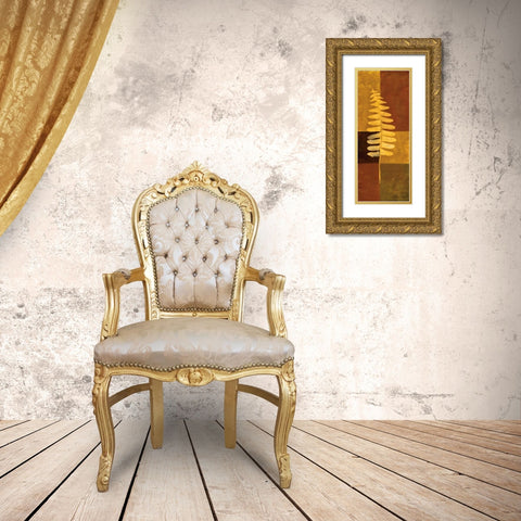 Woodland Impressions I Gold Ornate Wood Framed Art Print with Double Matting by Venter, Tandi