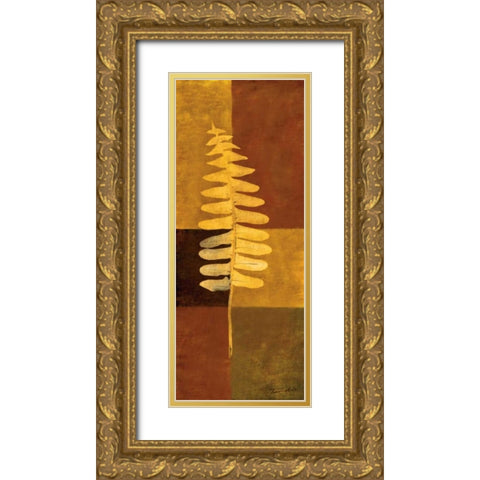 Woodland Impressions I Gold Ornate Wood Framed Art Print with Double Matting by Venter, Tandi