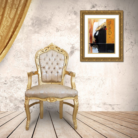 Intention Gold Ornate Wood Framed Art Print with Double Matting by Li-Leger, Don