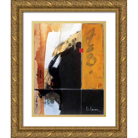 Intention Gold Ornate Wood Framed Art Print with Double Matting by Li-Leger, Don
