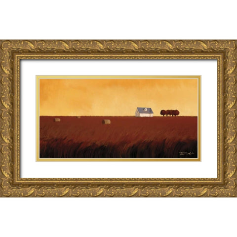 Homeland I Gold Ornate Wood Framed Art Print with Double Matting by Venter, Tandi