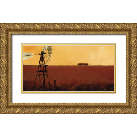 Homeland II Gold Ornate Wood Framed Art Print with Double Matting by Venter, Tandi
