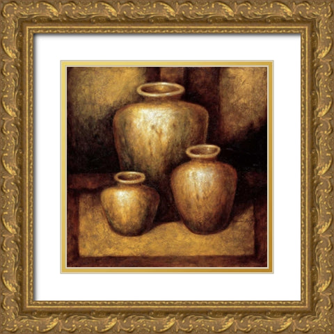 Remnants of the Ages Gold Ornate Wood Framed Art Print with Double Matting by Burdy, Zenon