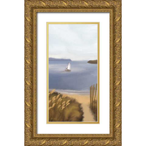 Indian Summer Gold Ornate Wood Framed Art Print with Double Matting by Venter, Tandi