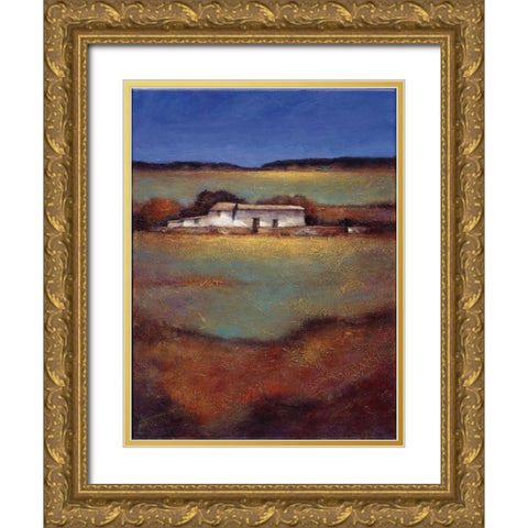 Days Beginning Gold Ornate Wood Framed Art Print with Double Matting by Wong, Joseph