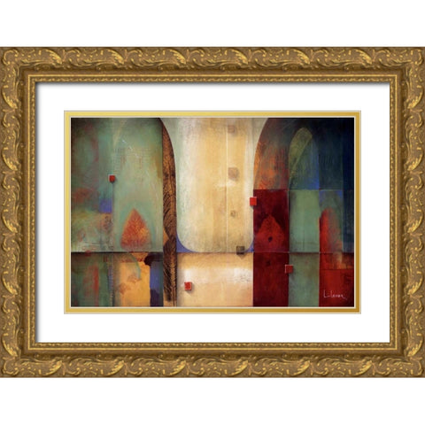 Orchestration Gold Ornate Wood Framed Art Print with Double Matting by Li-Leger, Don