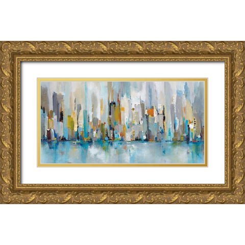 City Beat Gold Ornate Wood Framed Art Print with Double Matting by Jackson, Victoria