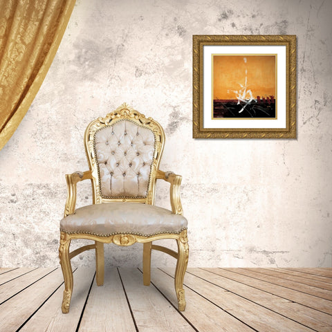 Morning Hopes Gold Ornate Wood Framed Art Print with Double Matting by Amat, Antoni