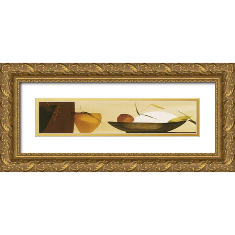 Sencillez Oriental I Gold Ornate Wood Framed Art Print with Double Matting by Abellan, Lola