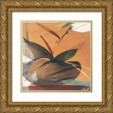 Summertime II Gold Ornate Wood Framed Art Print with Double Matting by Abellan, Lola