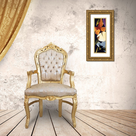 When the Wind Blows II Gold Ornate Wood Framed Art Print with Double Matting by Abellan, Lola