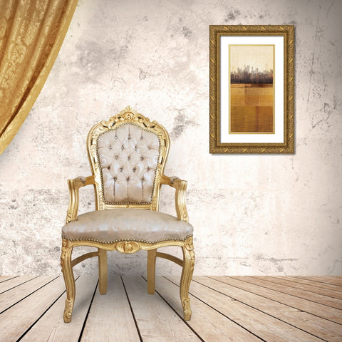 Metropolitan Jewel-Box - Topaz Gold Ornate Wood Framed Art Print with Double Matting by Amori