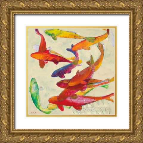 Tangled  Gold Ornate Wood Framed Art Print with Double Matting by Bredvik, Brenda K.