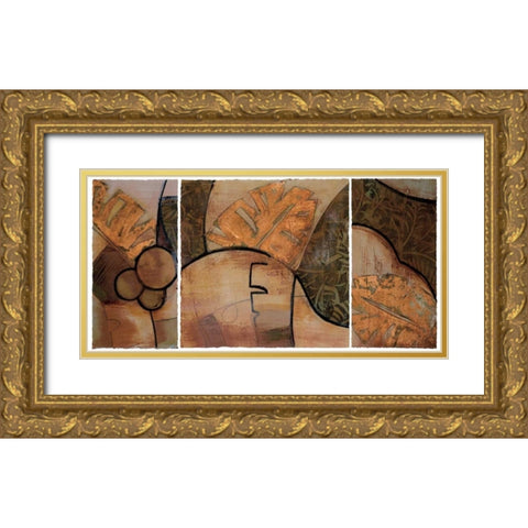 Tropical Journey I Gold Ornate Wood Framed Art Print with Double Matting by Bernsen, Leslie