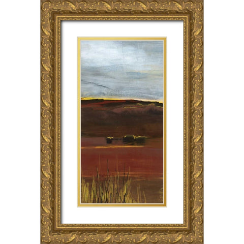 East Prairie Gold Ornate Wood Framed Art Print with Double Matting by Bernsen, Leslie