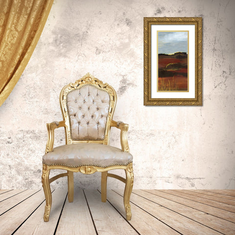 West Range Gold Ornate Wood Framed Art Print with Double Matting by Bernsen, Leslie