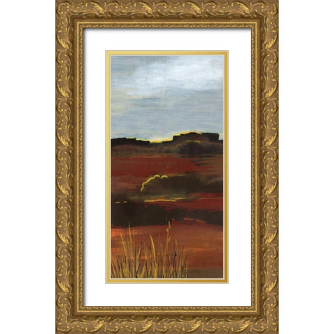 West Range Gold Ornate Wood Framed Art Print with Double Matting by Bernsen, Leslie