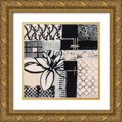 Natures Patterns I Gold Ornate Wood Framed Art Print with Double Matting by Bernsen, Leslie
