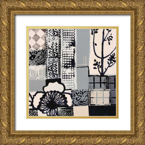 Natures Patterns II Gold Ornate Wood Framed Art Print with Double Matting by Bernsen, Leslie