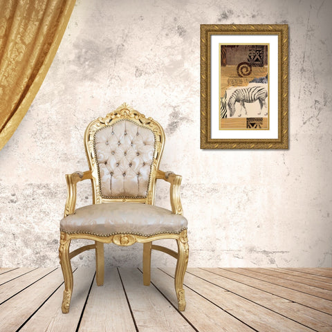 Safari I Gold Ornate Wood Framed Art Print with Double Matting by Bernsen/Tunick