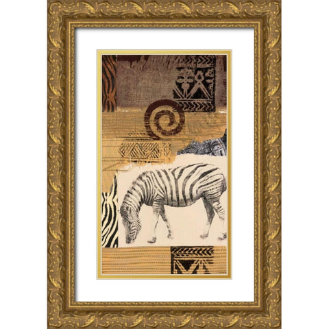 Safari I Gold Ornate Wood Framed Art Print with Double Matting by Bernsen/Tunick