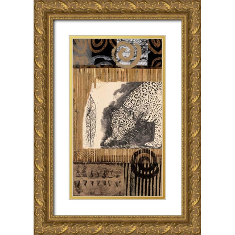 Safari II Gold Ornate Wood Framed Art Print with Double Matting by Bernsen/Tunick