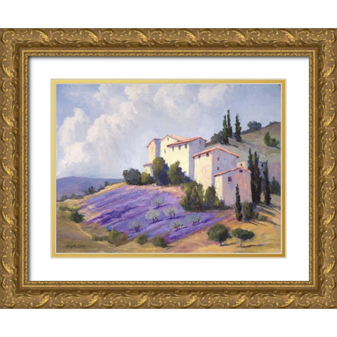 Basking in the Sunlight Gold Ornate Wood Framed Art Print with Double Matting by Curt, Brigitte