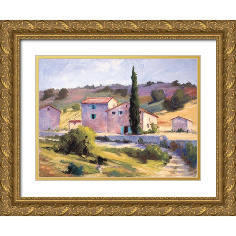 At the End of the Path Gold Ornate Wood Framed Art Print with Double Matting by Curt, Brigitte