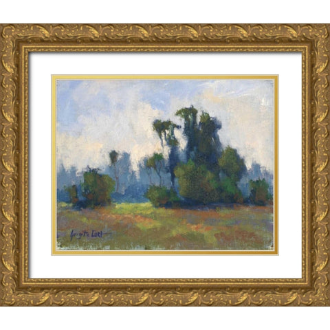 Rivages Series I Gold Ornate Wood Framed Art Print with Double Matting by Curt, Brigitte