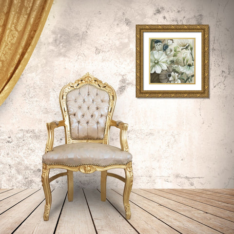 Tranquility Song Gold Ornate Wood Framed Art Print with Double Matting by Charles, Beth