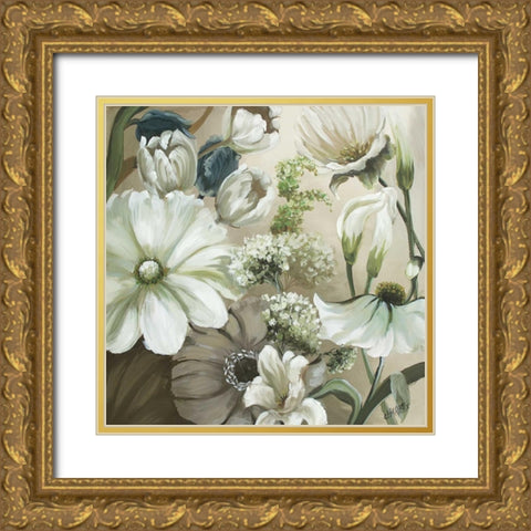 Tranquility Song Gold Ornate Wood Framed Art Print with Double Matting by Charles, Beth