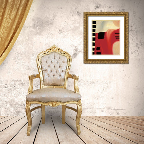 Circus I Gold Ornate Wood Framed Art Print with Double Matting by Clouden, Jo