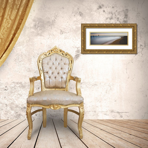 Fading Light Gold Ornate Wood Framed Art Print with Double Matting by Cook, Jamie