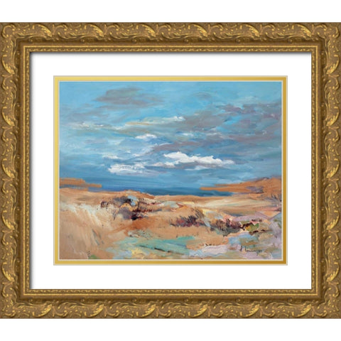 Silence of the Dune Gold Ornate Wood Framed Art Print with Double Matting by Camps, Pere