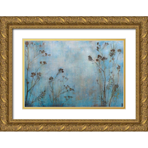 Absence of Sound Gold Ornate Wood Framed Art Print with Double Matting by DAguiar, Stacy
