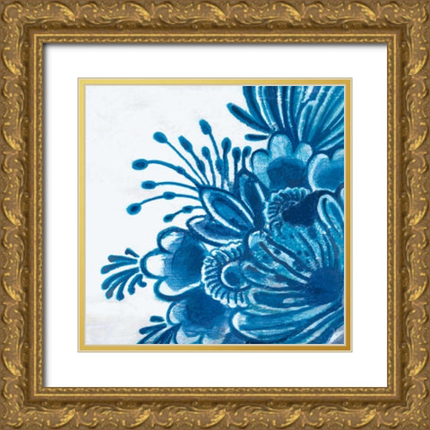 Delft Design I Gold Ornate Wood Framed Art Print with Double Matting by Damen, Sue