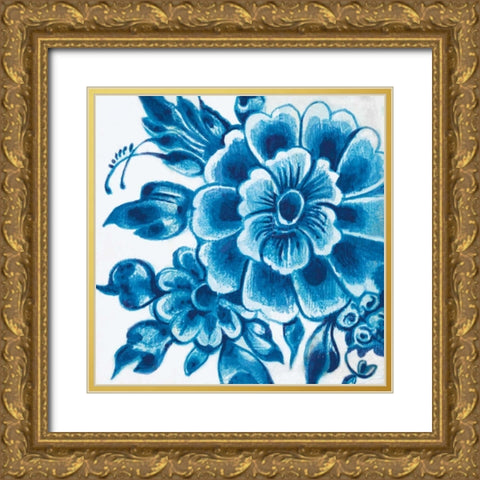 Delft Design II Gold Ornate Wood Framed Art Print with Double Matting by Damen, Sue