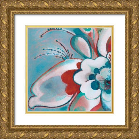 Beyond Gold Ornate Wood Framed Art Print with Double Matting by Damen, Sue