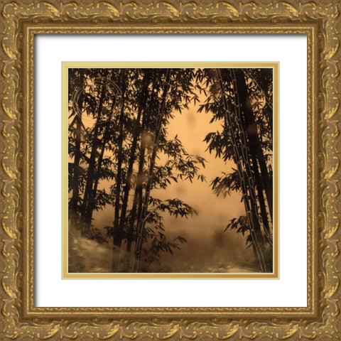 Shadow Play I Gold Ornate Wood Framed Art Print with Double Matting by Endo, Madeleine