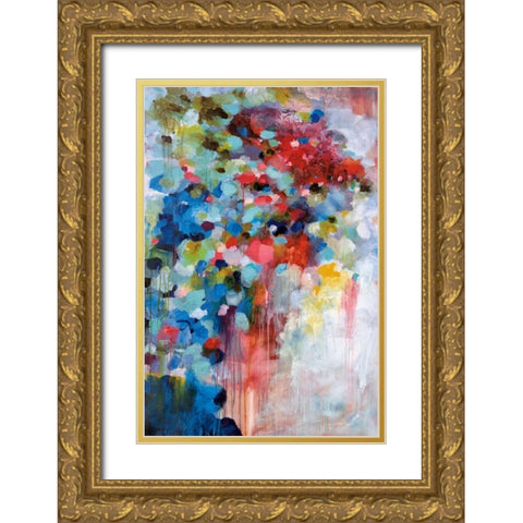 Summer Symphony Gold Ornate Wood Framed Art Print with Double Matting by Foreman, Brent