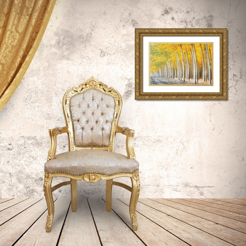 Gold Alley Gold Ornate Wood Framed Art Print with Double Matting by Frates, Dennis