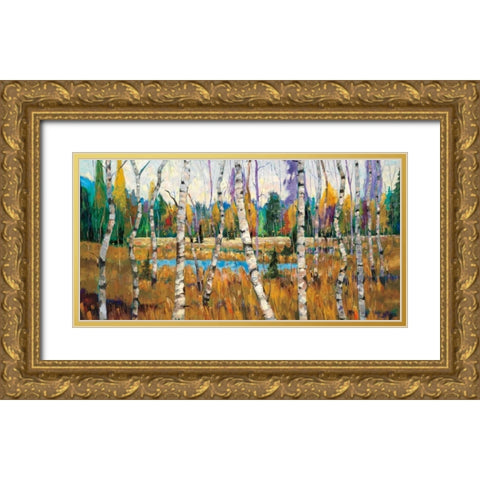 October Parade Gold Ornate Wood Framed Art Print with Double Matting by Forsythe, Graham