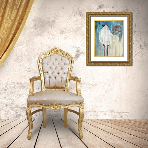 Morning Glory II Gold Ornate Wood Framed Art Print with Double Matting by Fortson, Kathryn