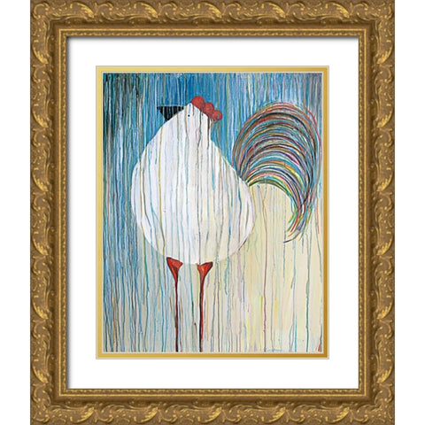 Morning Glory II Gold Ornate Wood Framed Art Print with Double Matting by Fortson, Kathryn