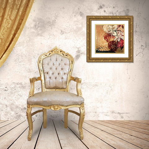 Cranberries and Creme II Gold Ornate Wood Framed Art Print with Double Matting by Fields, Laurie