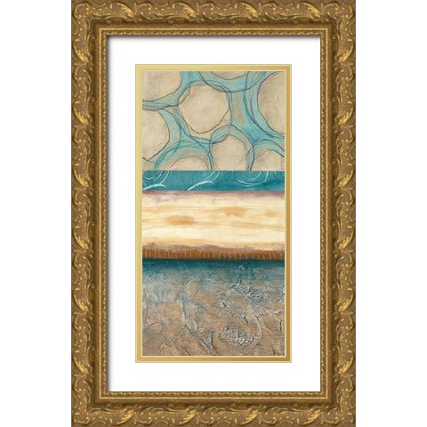 Blowing Bubbles I Gold Ornate Wood Framed Art Print with Double Matting by Fields, Laurie