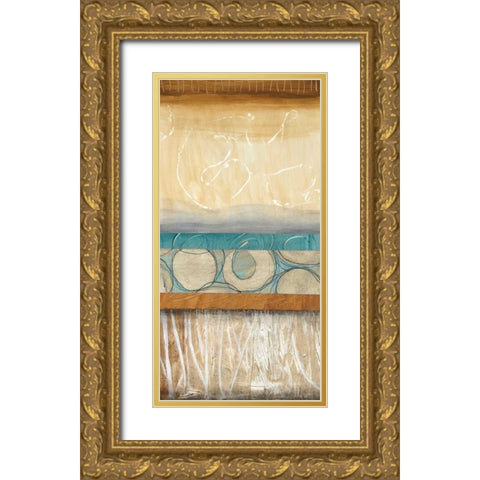Blowing Bubbles II Gold Ornate Wood Framed Art Print with Double Matting by Fields, Laurie
