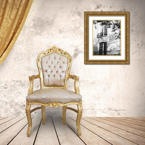 Autumn Shadows I Gold Ornate Wood Framed Art Print with Double Matting by Gomis, J.