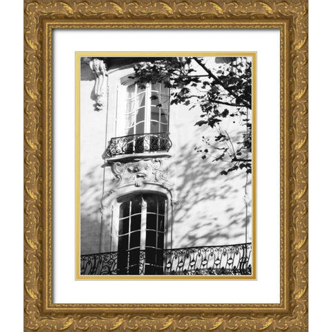 Autumn Shadows I Gold Ornate Wood Framed Art Print with Double Matting by Gomis, J.