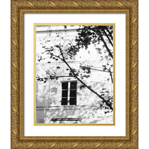 Autumn Shadows II Gold Ornate Wood Framed Art Print with Double Matting by Gomis, J.